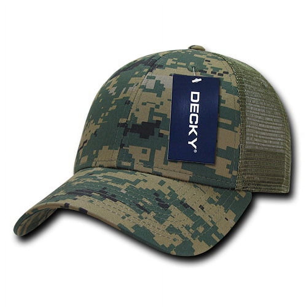 218-MCU Structured Camo Trucker Caps - MCU