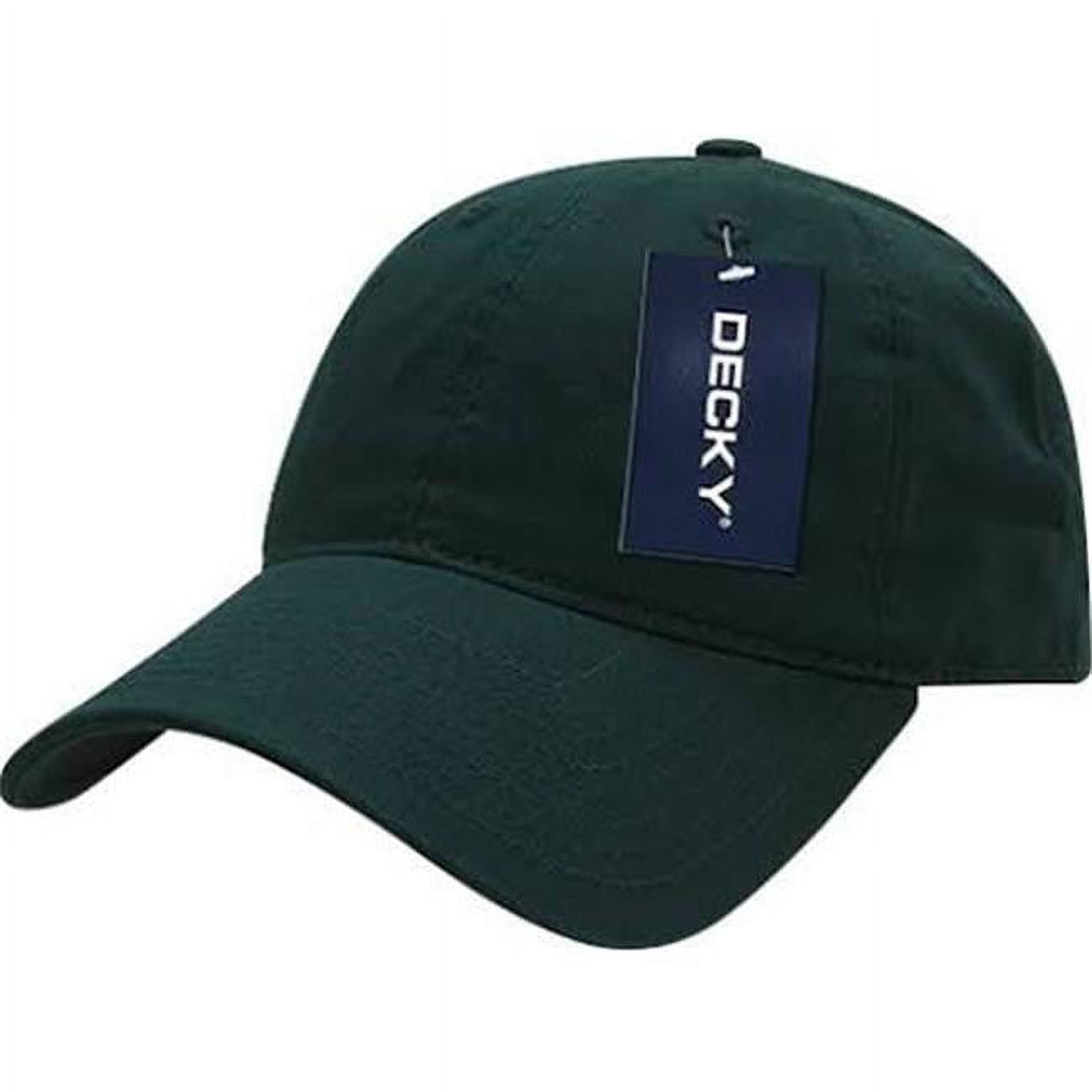205-HUNTER Relaxed Washed Cotton Caps - Hunter Green