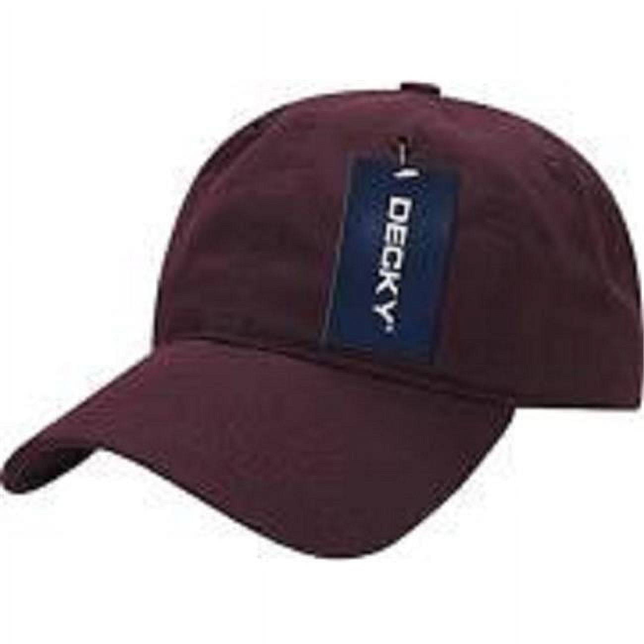 Relaxed Washed Cotton Caps - Maroon