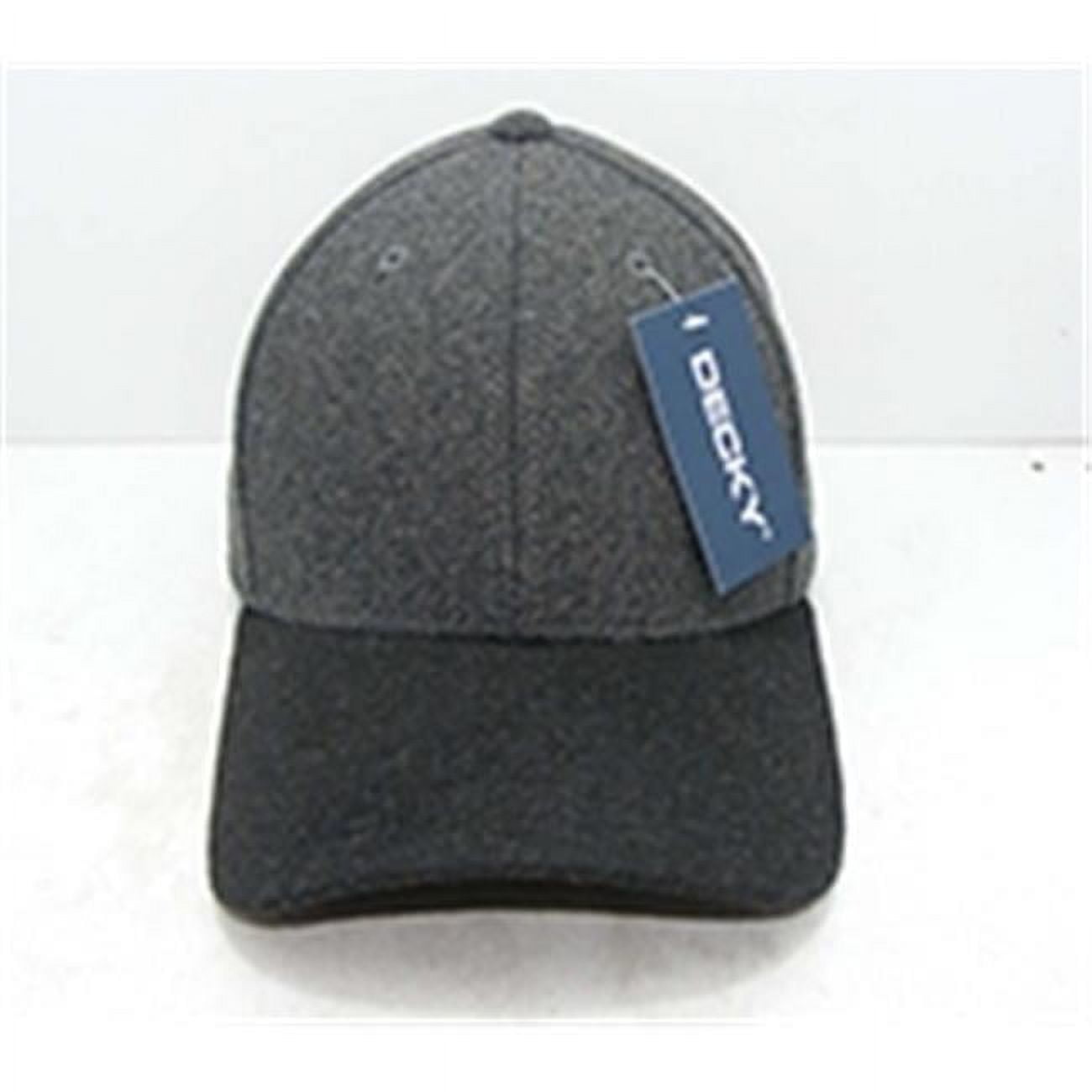 236-CHABLK Low Crown Melton Caps, Charcoal and Black
