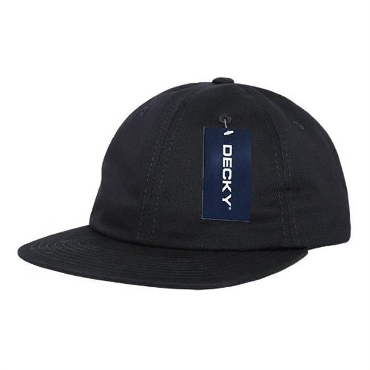 Relaxed Flat Bill Cotton Cap - Black