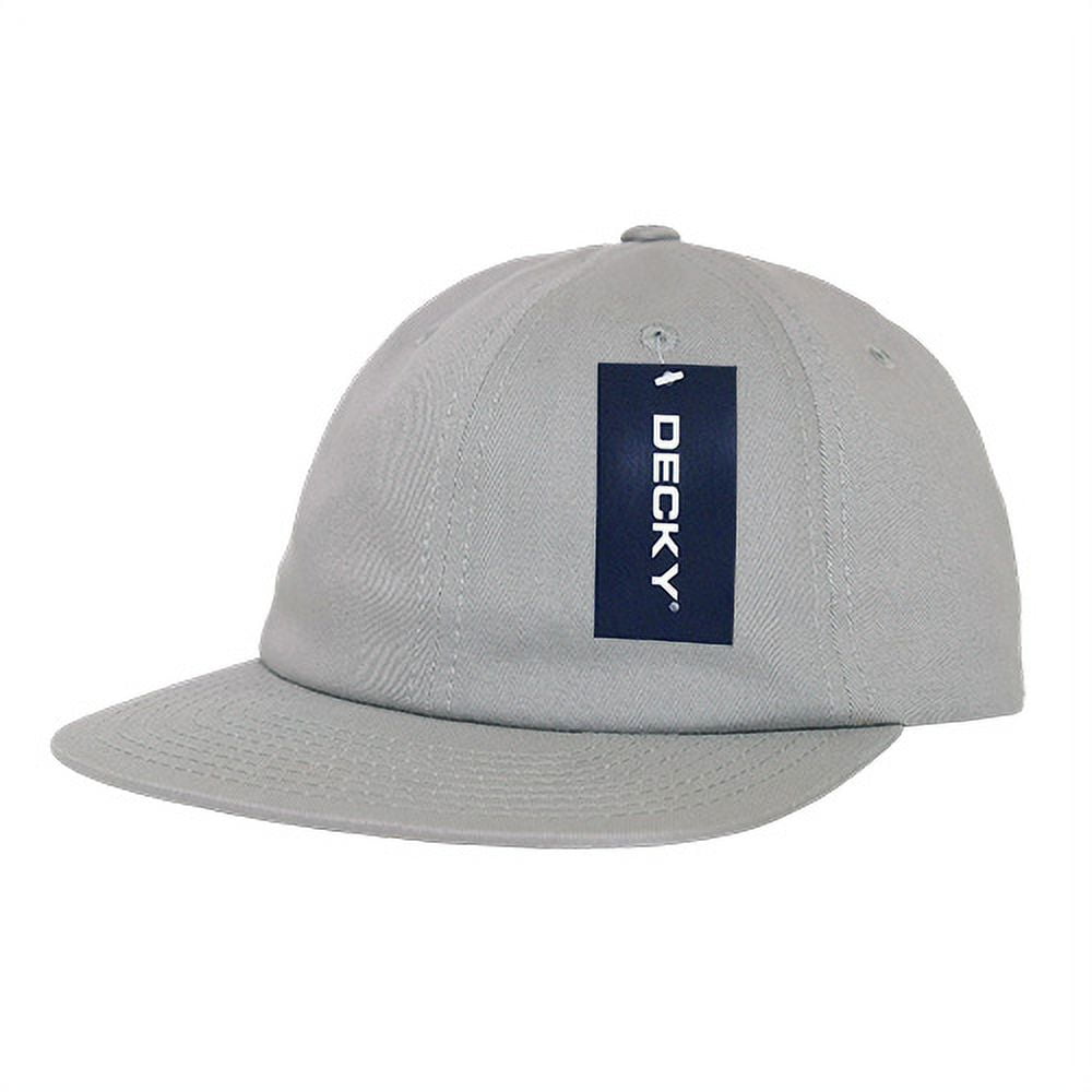 Relaxed Flat Bill Cotton Cap - Grey