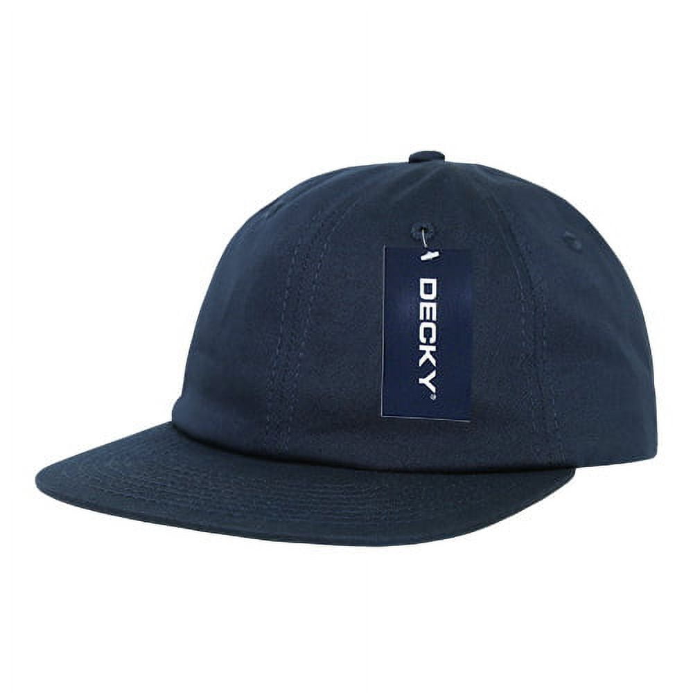 Relaxed Flat Bill Cotton Cap - Navy
