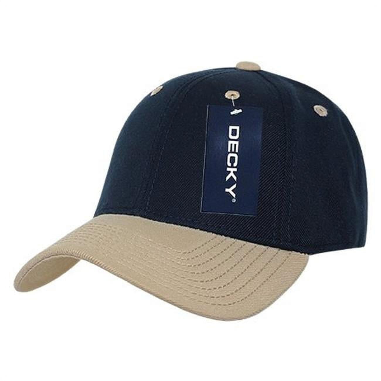 Low Structured Baseball Cap - Navy & Visor Gold