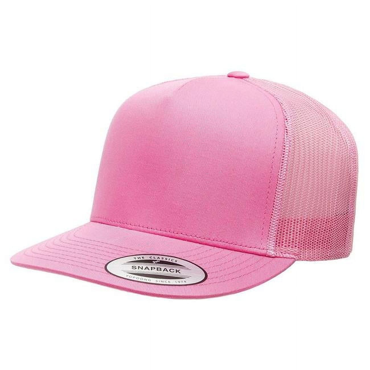 Decky & Classic 5 1040 - PNK Panel Cot Trucker Caps, Pink