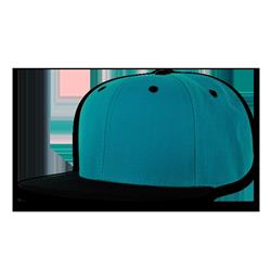 Youth Snapback Caps, Teal & Black