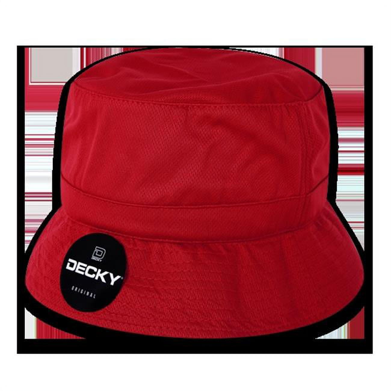 Mesh Bucket Hat, Red