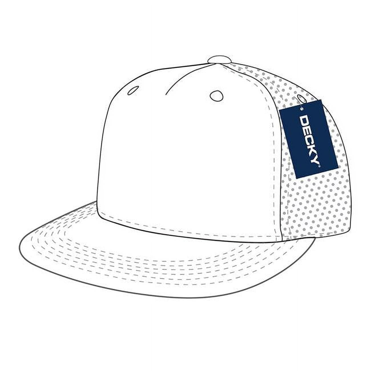 Heavy Duty Flat Bill Trucker Cap - White
