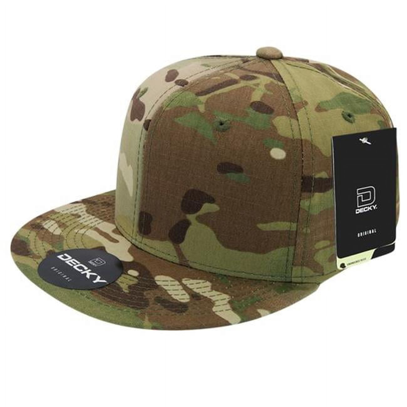 6 Pannel High Crown Snapback Cap - Multicam