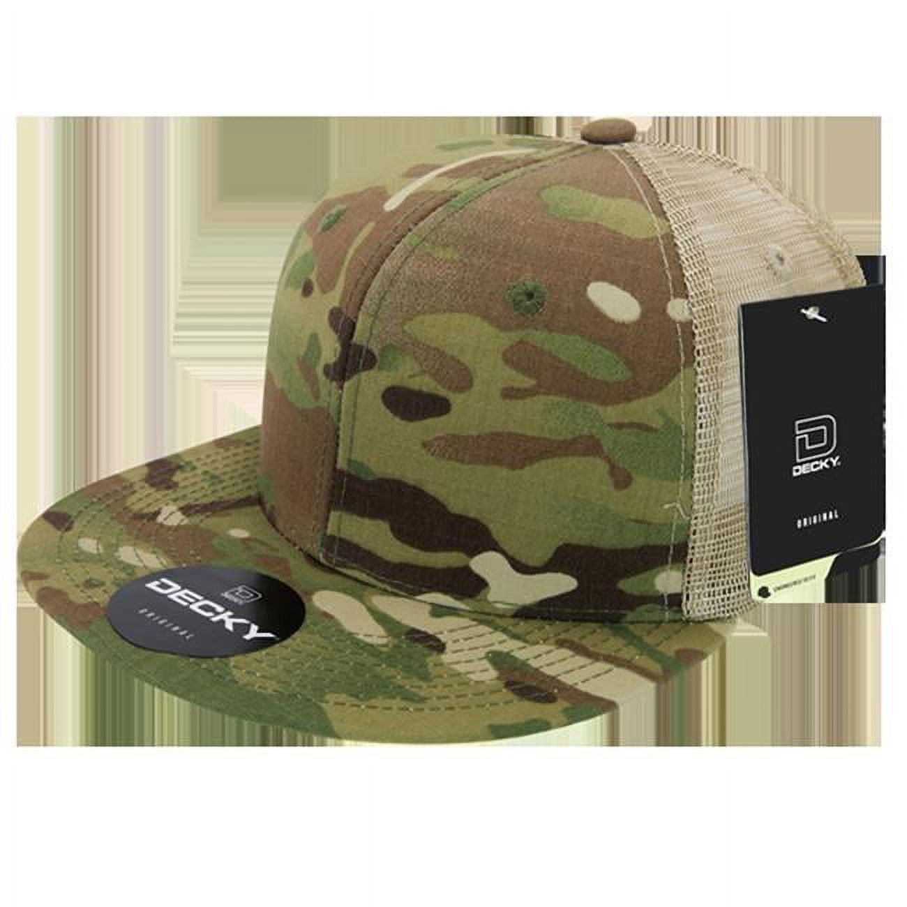 6307-MC-MC-KH Hydration Carrier Trucker Cap - Multicam & Khaki