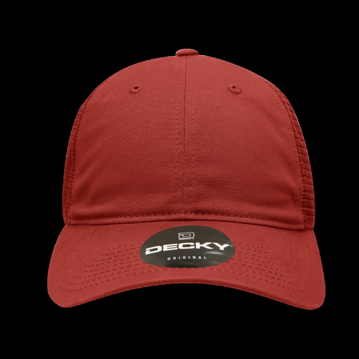 120-CARDINAL 6 Panel Low Profile Relaxed Cotton Trucker - Cardinal