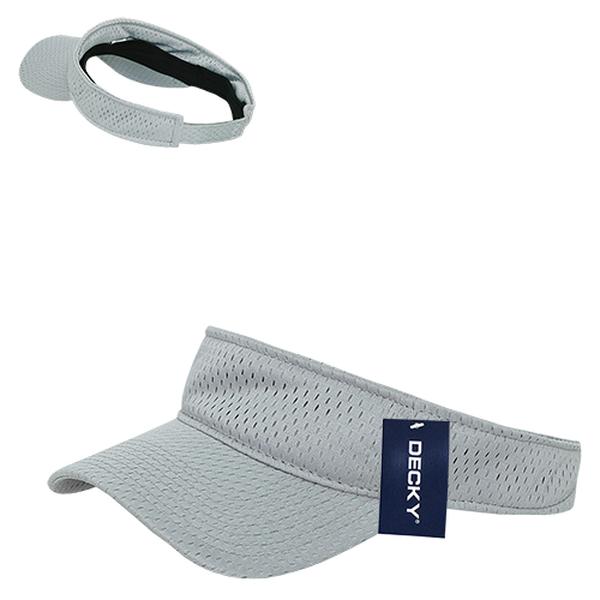 3014-GRY 3 Panel Mesh Jersey Curved Visor - Gray