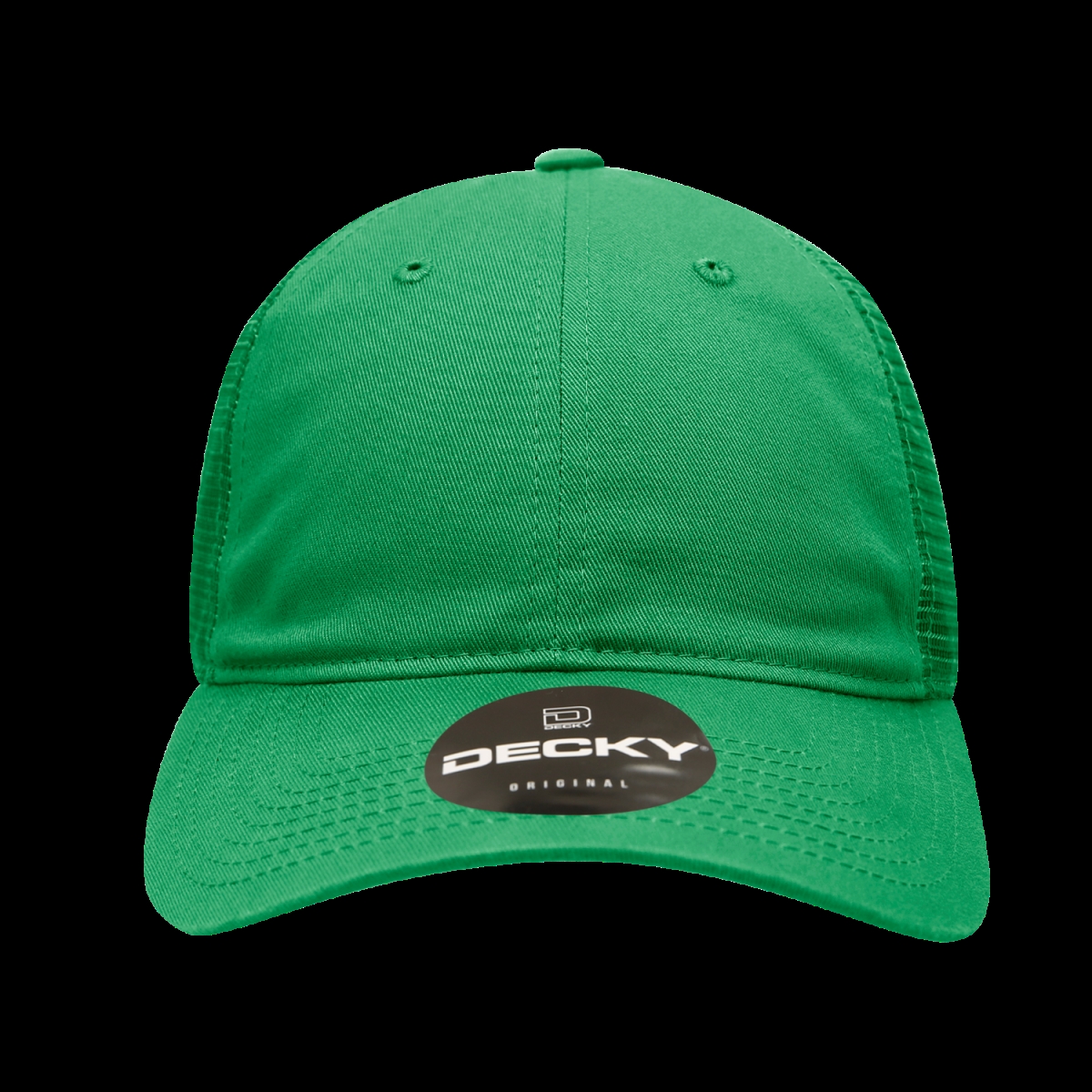 120-KEL 6 Panel Low Profile Relaxed Cotton Trucker - Kelly Green
