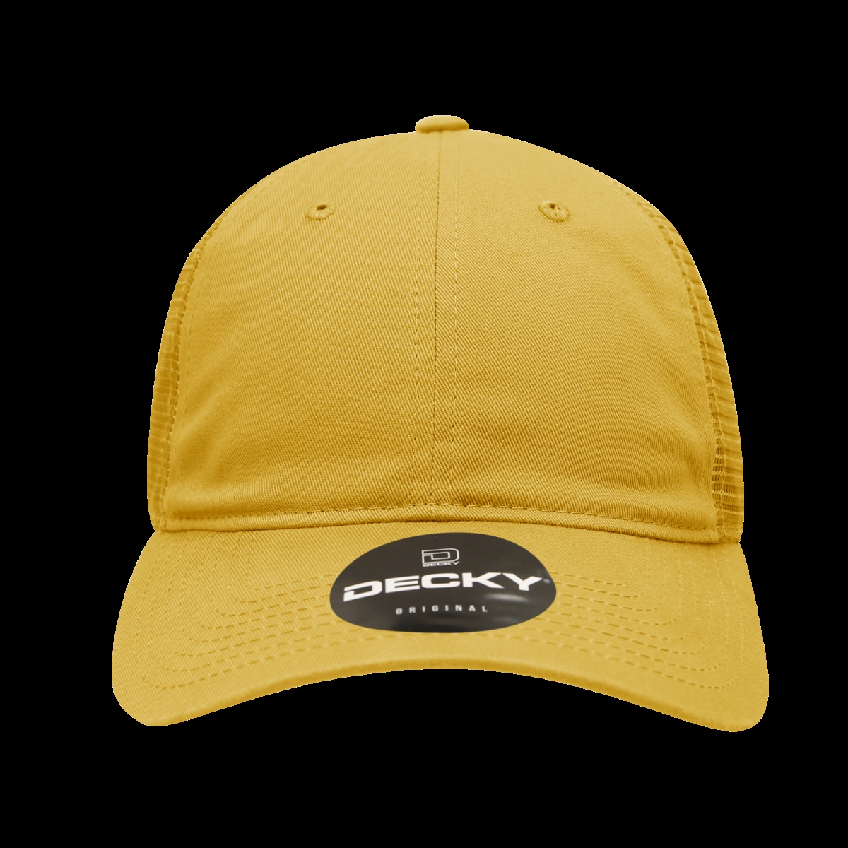 120-MUSTARD 6 Panel Low Profile Relaxed Cotton Trucker - Mustard