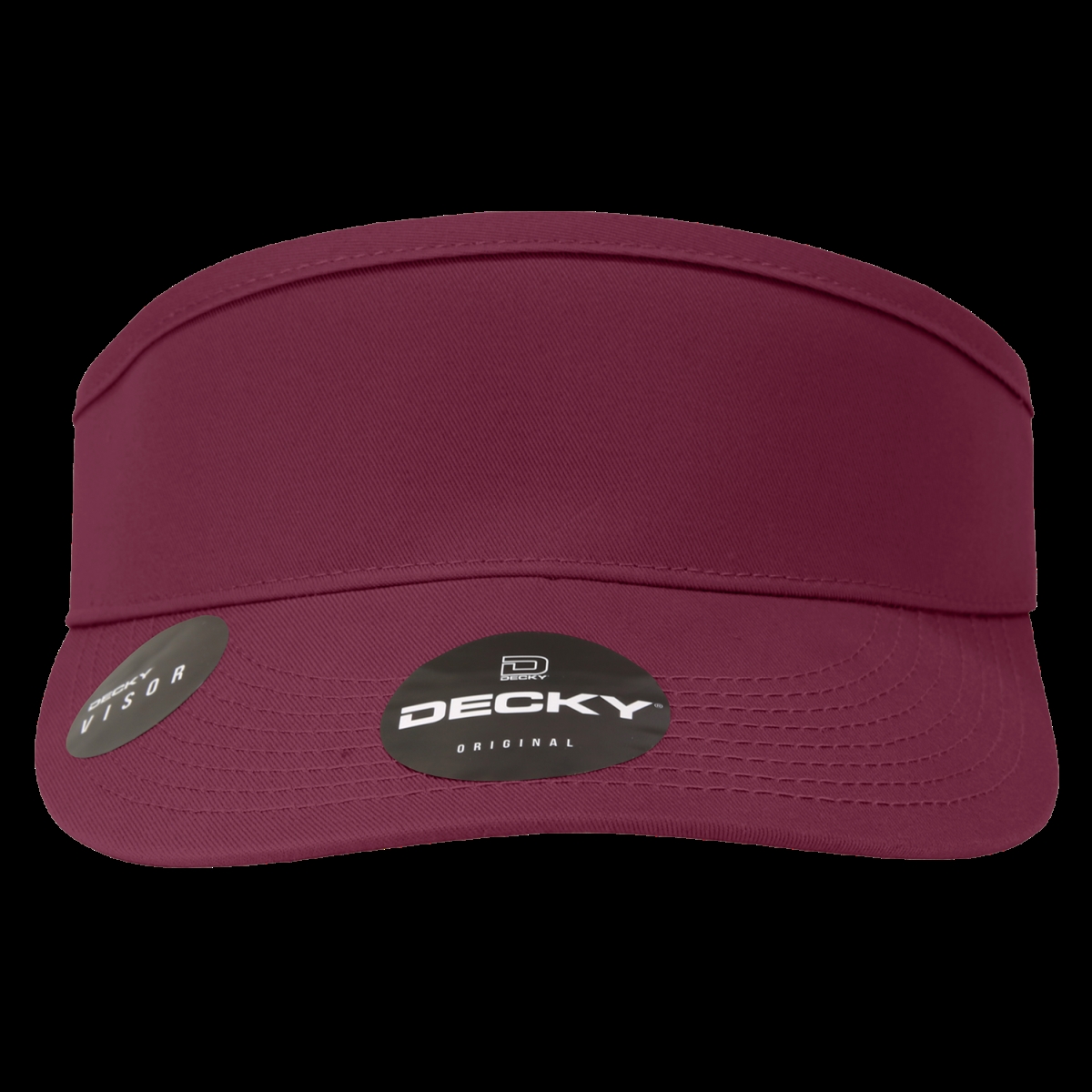 3015-MAR 3 Panel High Profile Curved Visor - Maroon
