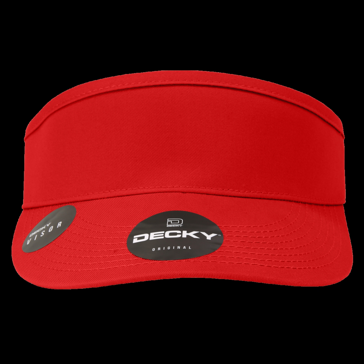 3015-RED 3 Panel High Profile Curved Visor - Red