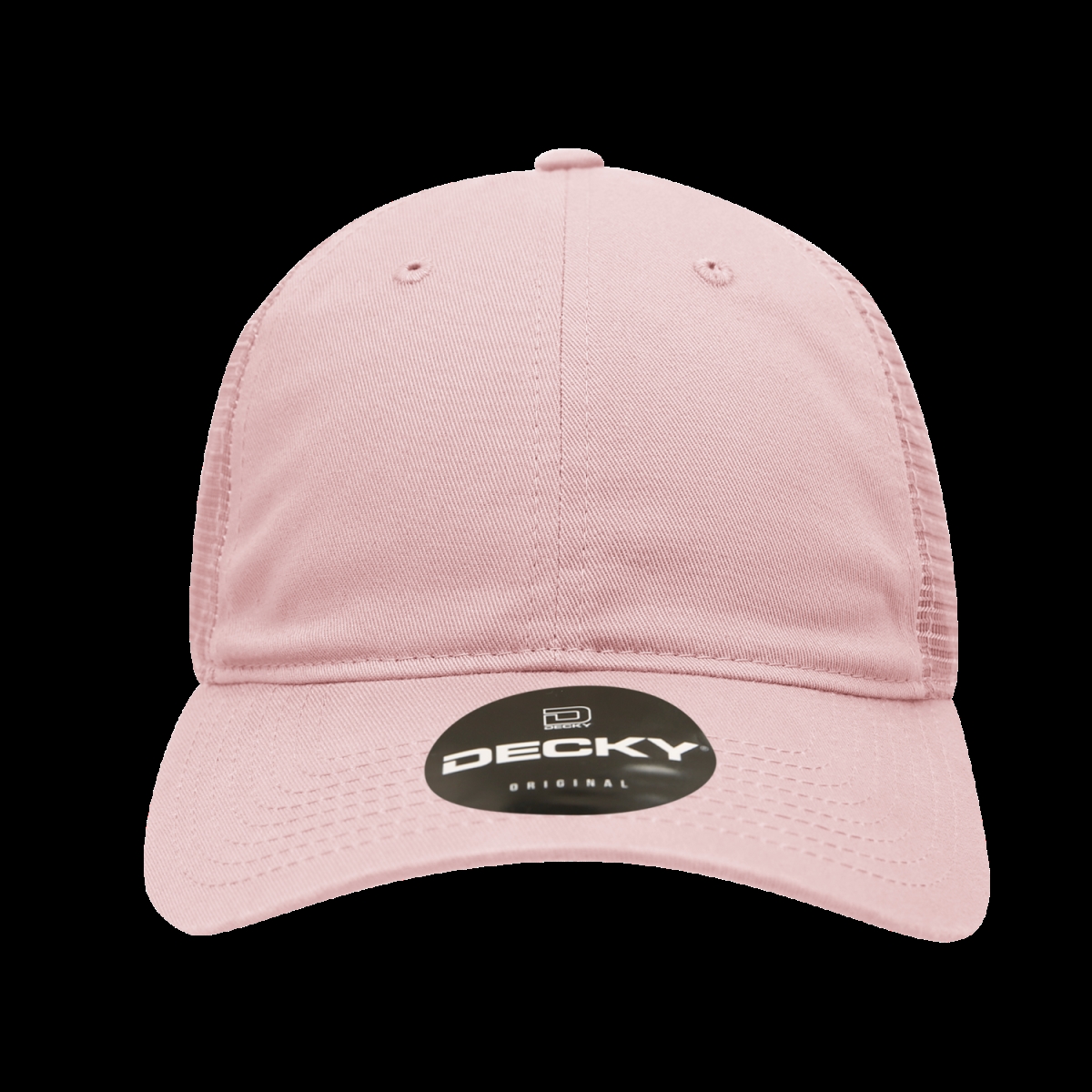 120-PINK 6 Panel Low Profile Relaxed Cotton Trucker - Pink