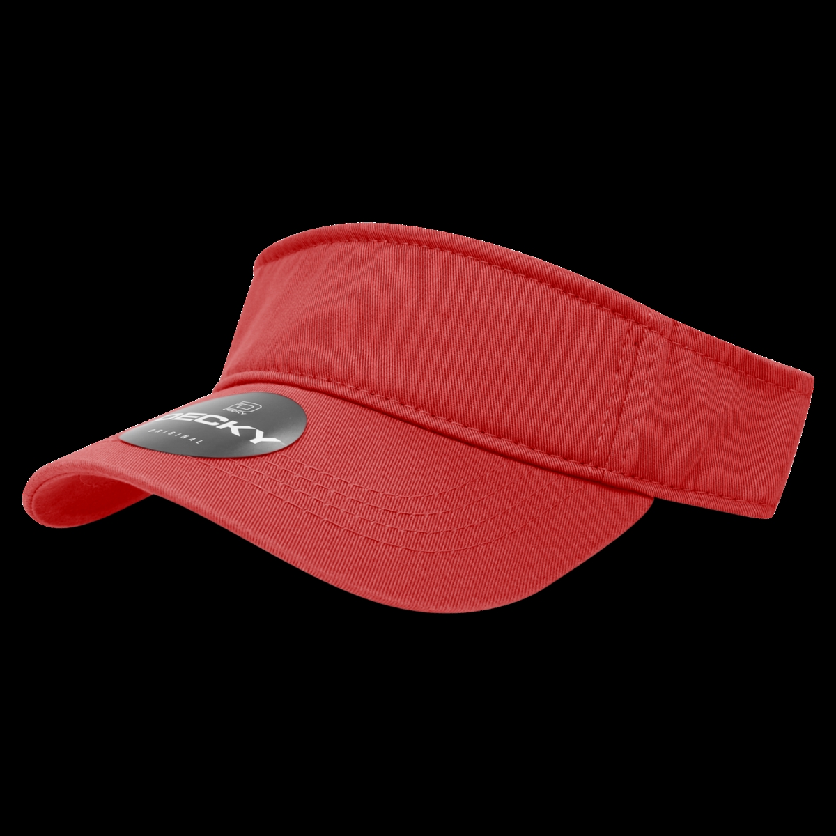 962-RED 3 Panel Polo Curved Visor - Red