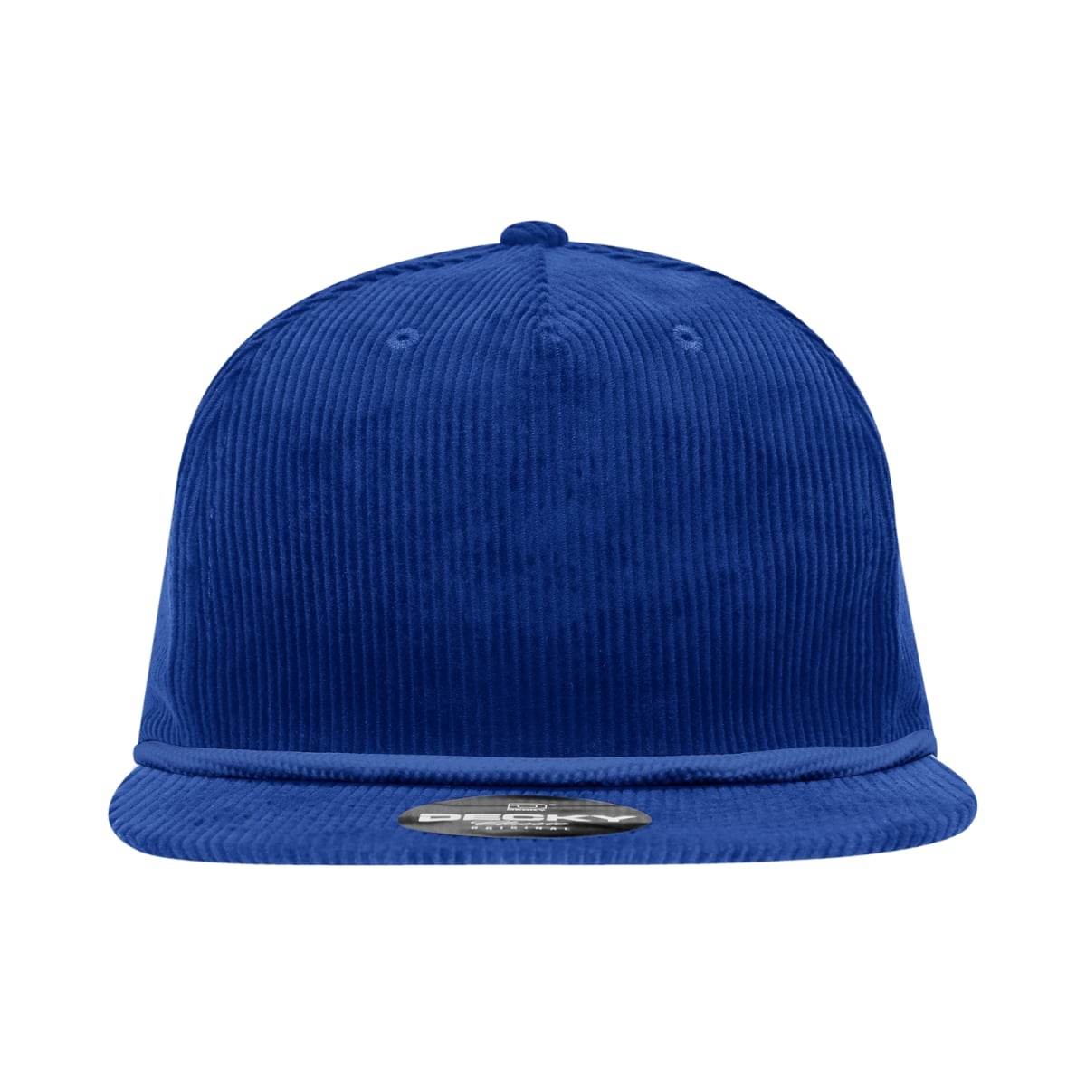 6043-1RYL 5 Panel High Profile Relaxed Corduroy Rope Hat, Royal