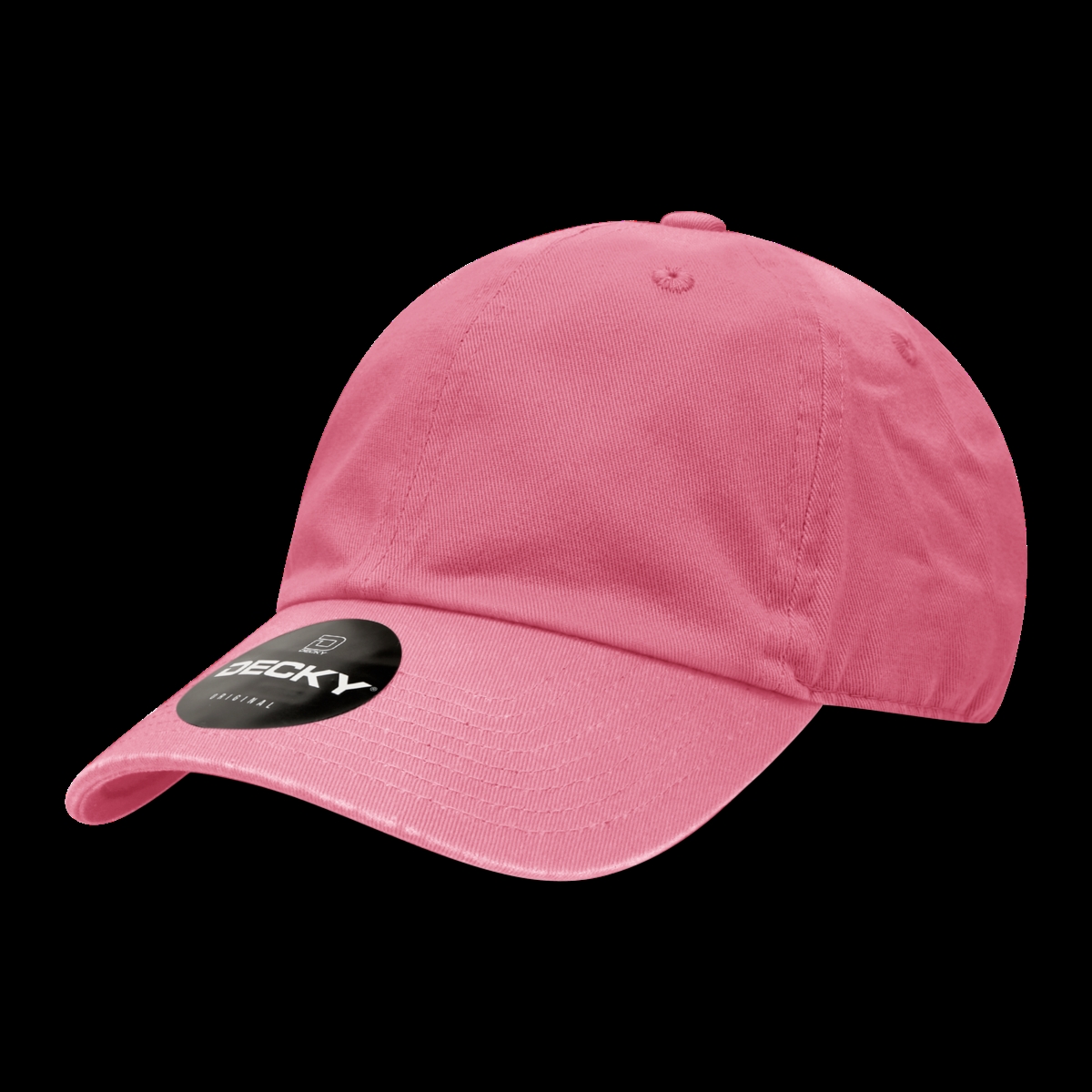 205-DK-PINK 6 Panel Low Profile Relaxed Cotton Dad Hat - Dark Pink