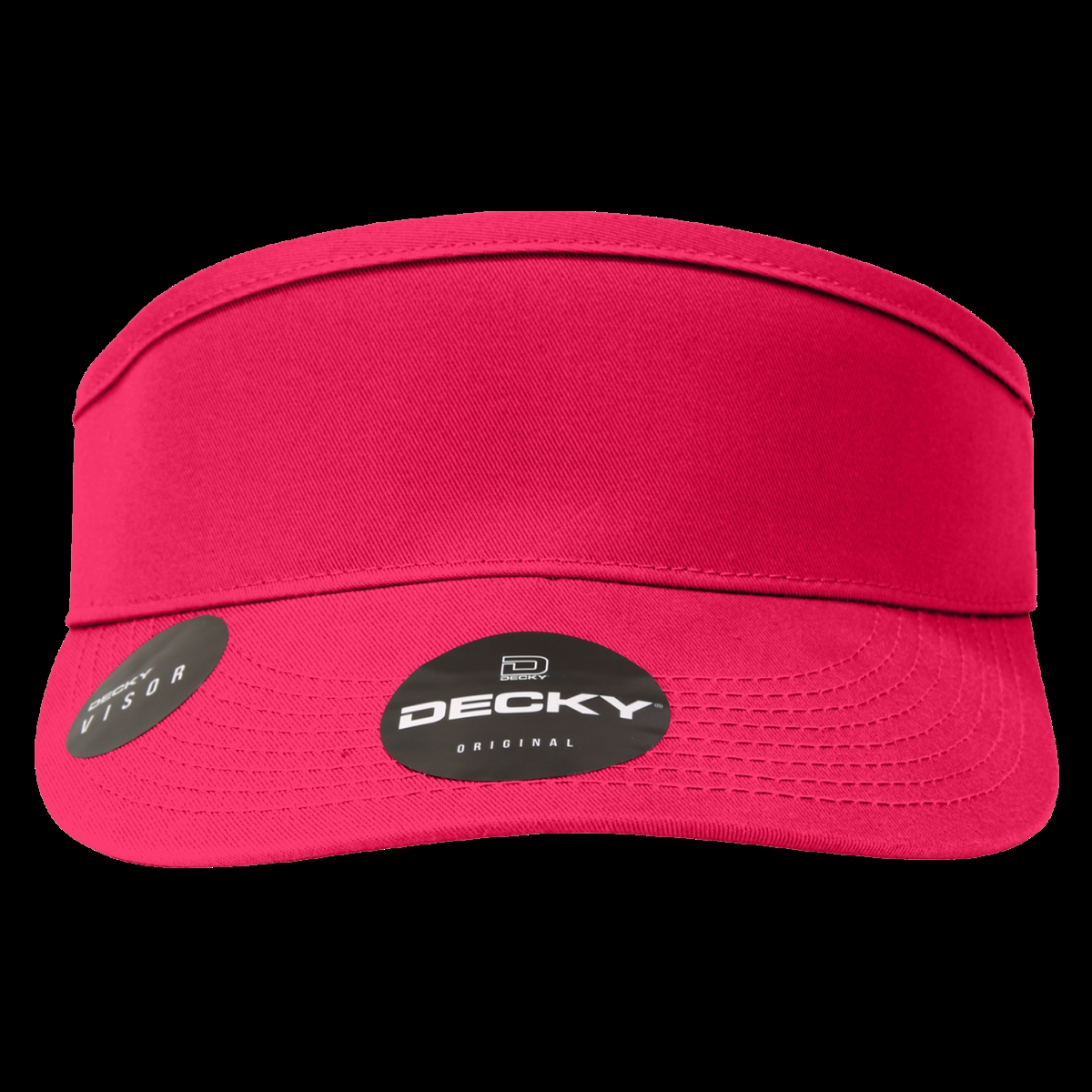3015-HPINK 3 Panel High Profile Curved Visor - Hot Pink
