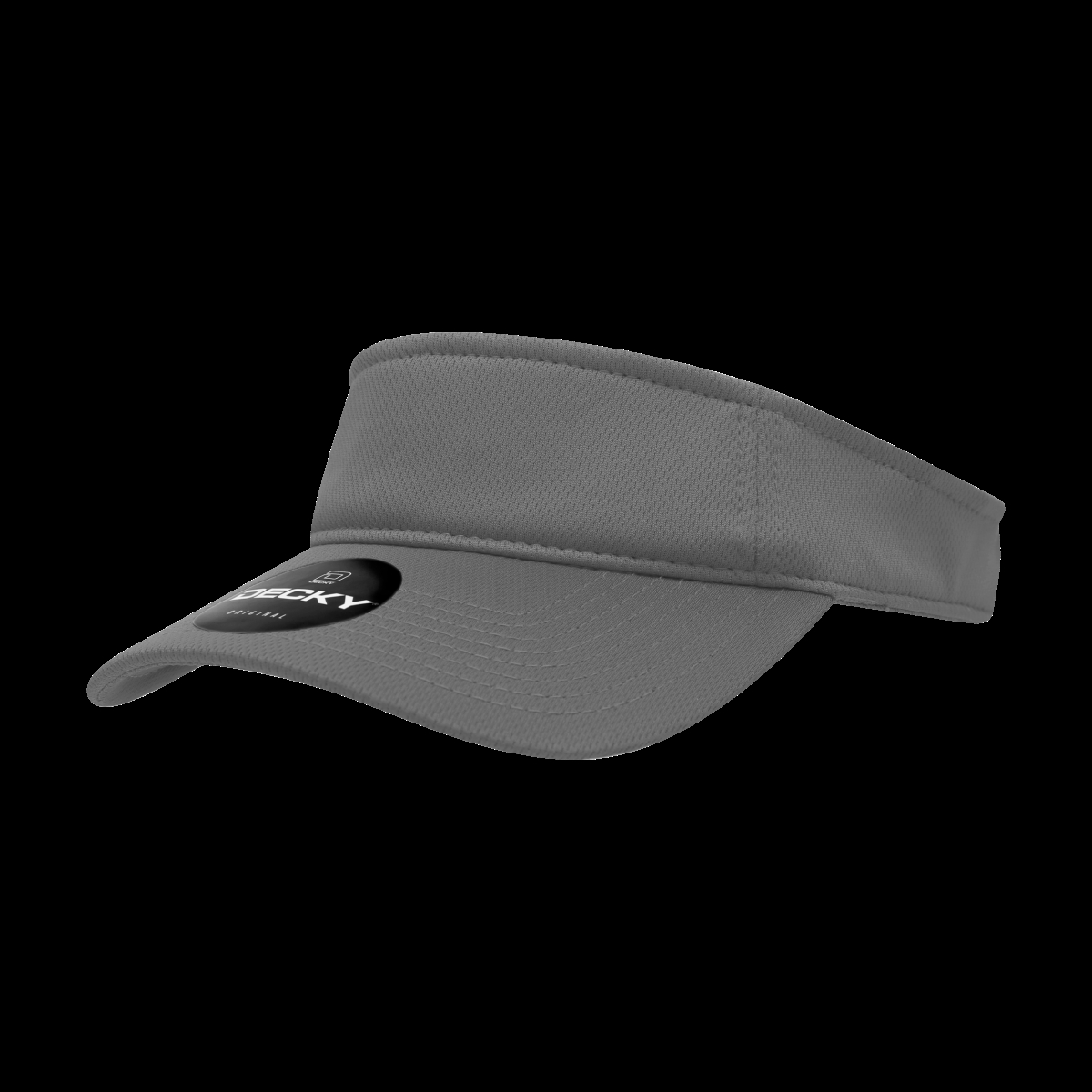 5104-CHARCOAL 3 Panel Mesh Curved Visor - Charcoal