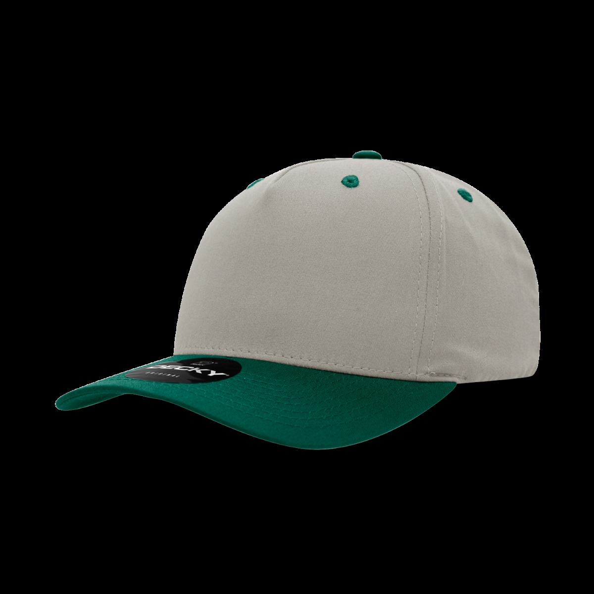 6024-2STNFOR 5 Panel Mid Profile Structured Cotton Blend Cap