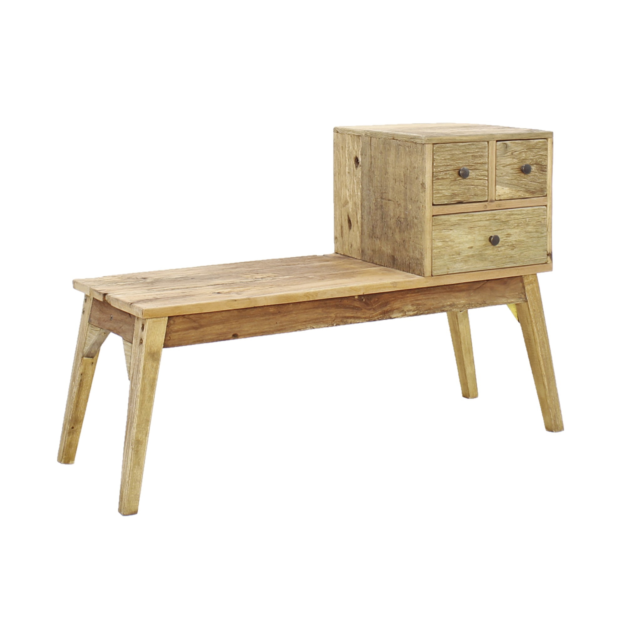 Picture of 4D Concepts 684100 Java Bench with Drawers, Rustic Natural