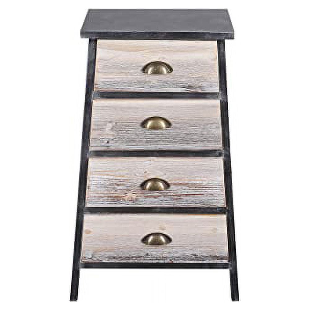 Picture of 4D Concepts 683019 Claremont Collection 4 Drawer Chest&#44; Black & Gray