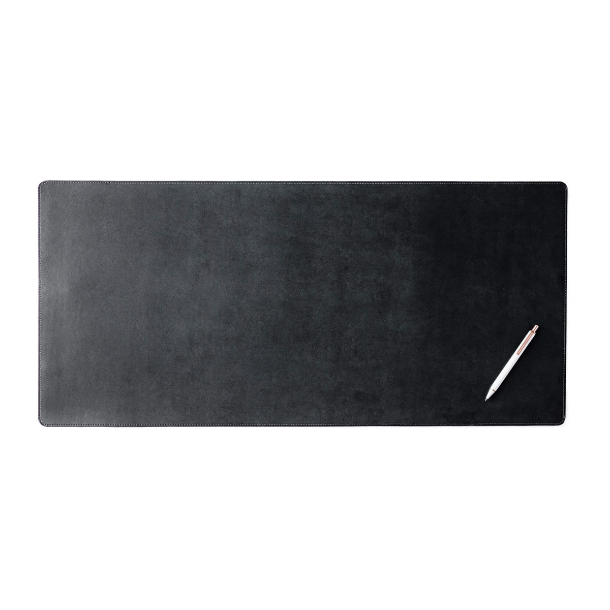 PR-1448 Black Bonded Leather 32 in. x 15 in. Desk Mat/Desk Pad - No Core Rollable