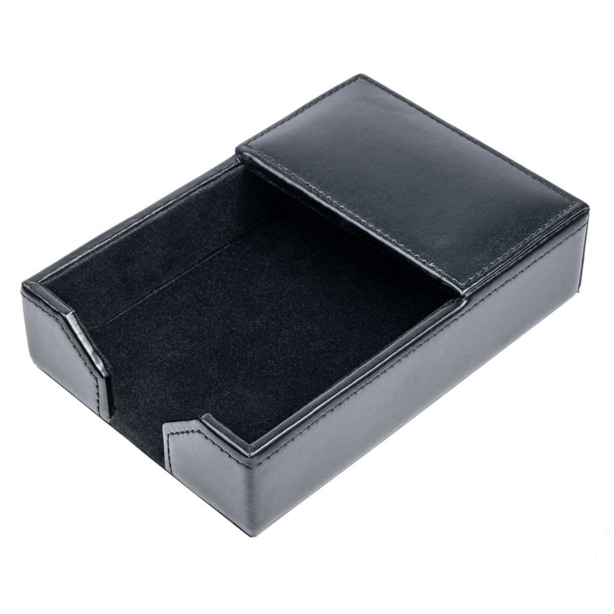 AG-1409 Black Bonded Leather 4 in. x 6 in. Memo Holder