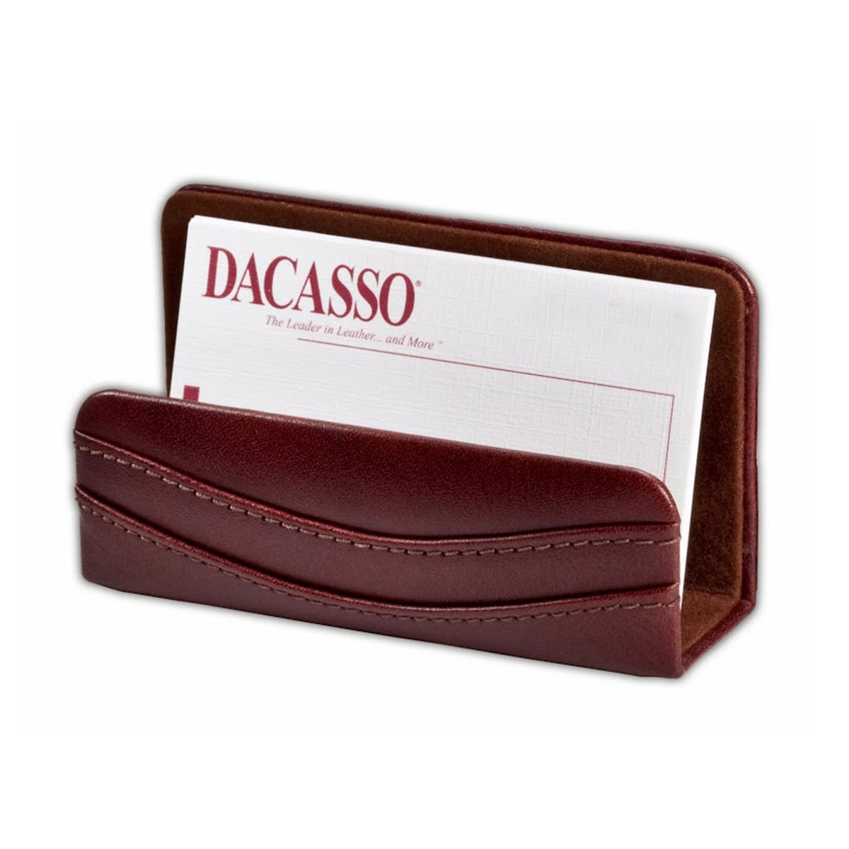 AG-3007 Mocha Leather Business Card Holder