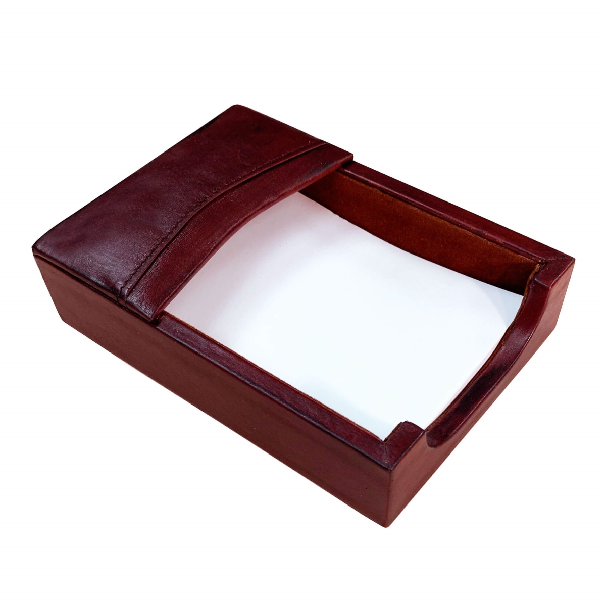 AG-3009 Mocha Leather 4 x 6 Memo Holder