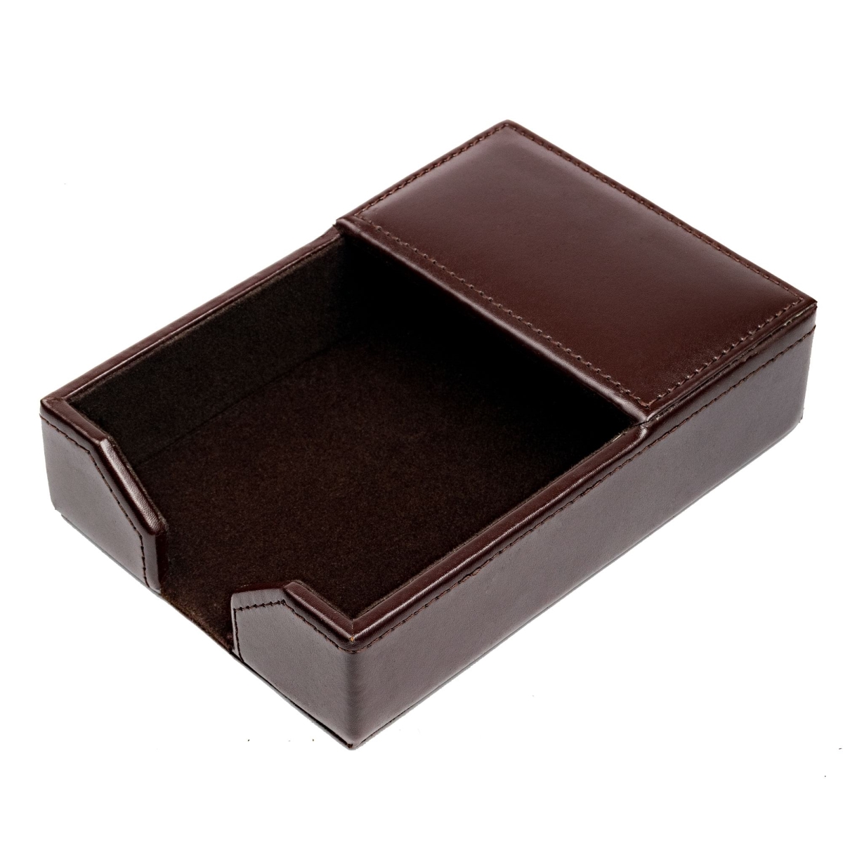 AG-3609 Dark Brown Bonded Leather 4 in. x 6 in. Memo Holder