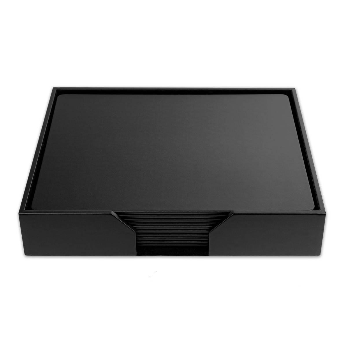 DF-1066 10 Seat Black Leather Conference Room Set, 20 x 16 Size Pads