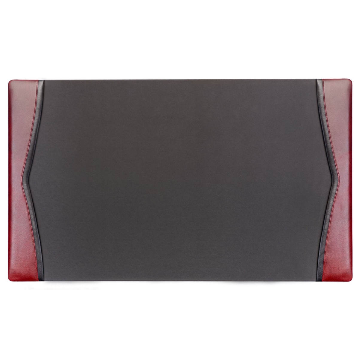 PG-7001 Burgundy Leather 34 in. x 20 in. Side-Rail Desk Pad