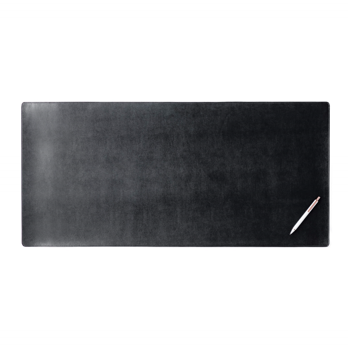 PG-1449 Black Bonded Leather 36 in. x 17 in. No Core Rollable Desk Mat/Pad