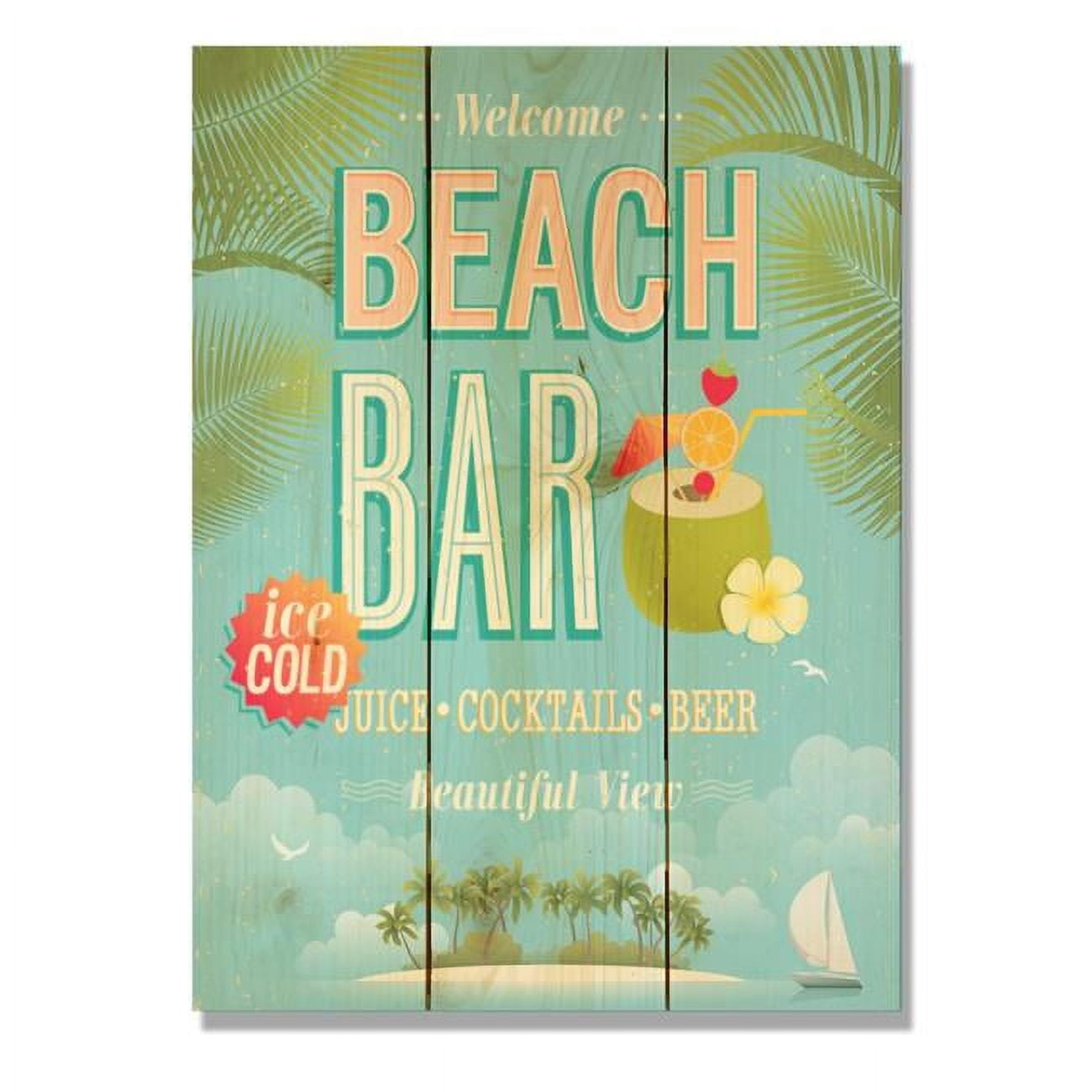 Day Dream HQ WWBB1115 11 x 15 in. Beach Bar Wall Art -  Day Dream Games