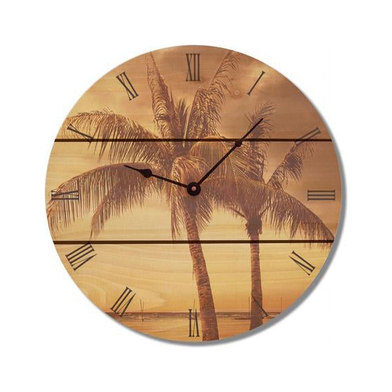 Picture of Day Dream VTC16 16 in. Vintage Tropic wood Wall Clock
