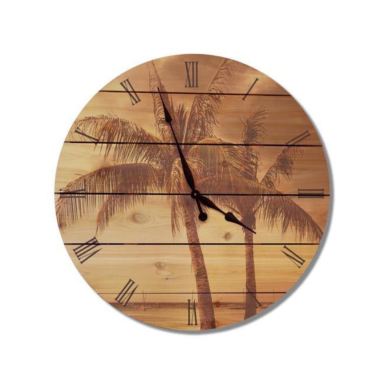 Picture of Day Dream VTC30 30 in. Vintage Tropic wood Wall Clock