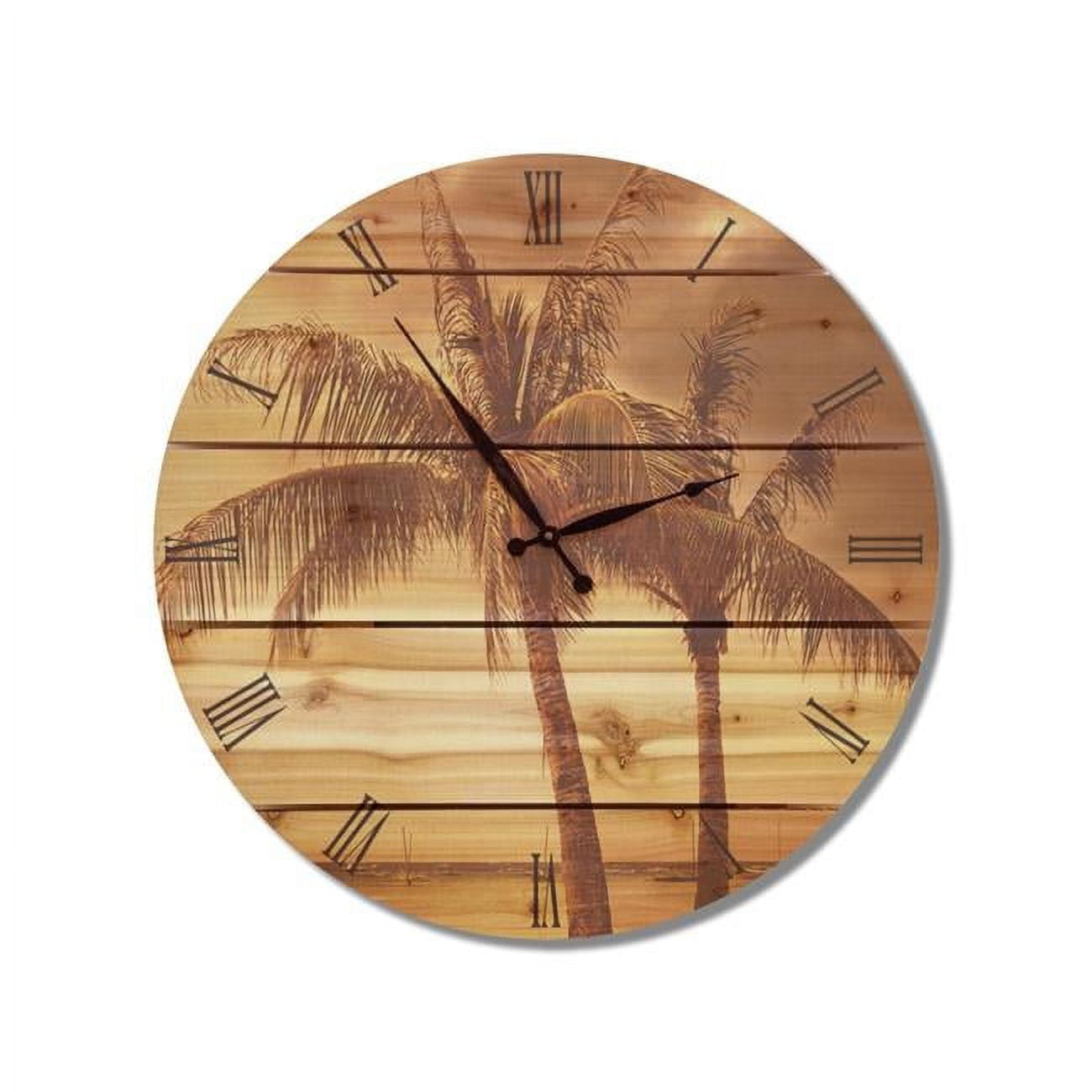 Picture of Day Dream VTC24 24 in. Vintage Tropic wood Wall Clock