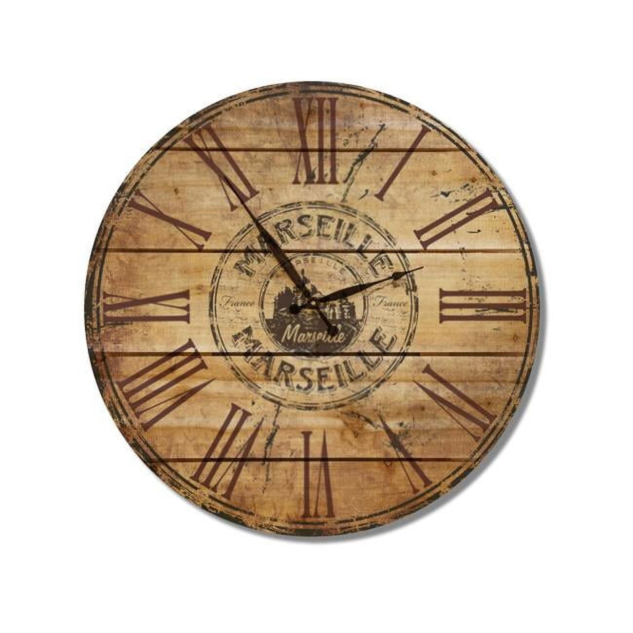 Picture of Day Dream MSC24 24 in. Marseille wood Wall Clock