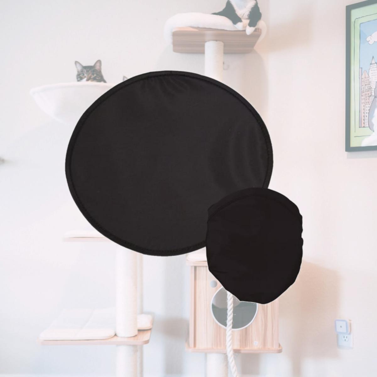 Picture of Debco M0170 Lightweight Nylon Frisbee with Nylon Pouch - Black / Black Pouch 