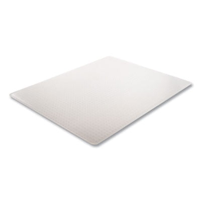 ExecuMat Vinyl Studded Rectangle Chair Rectangle Carpet, Clear - 46 x 60 in.