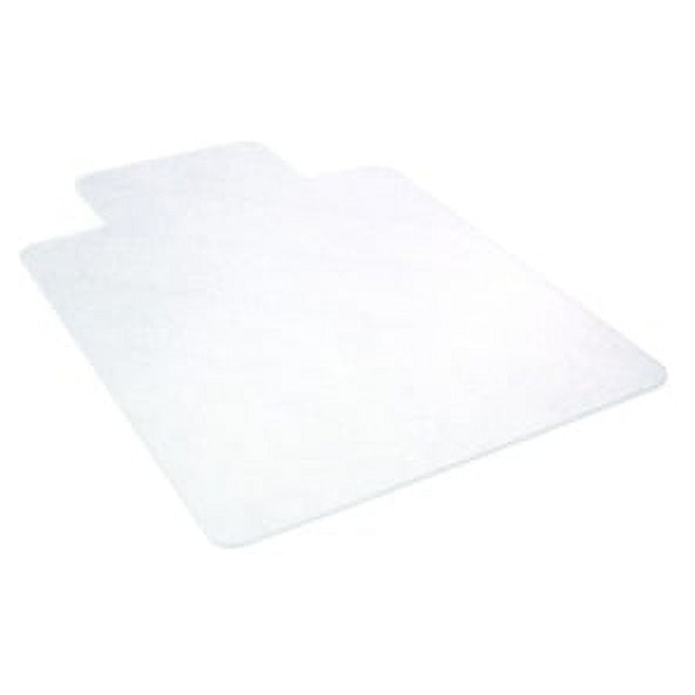 CM2E112COM Vinyl Textured Non-Studded Chair Carpet with Lip, Clear - 36 x 48 in.