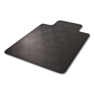 EconoMat Textured Non-Studded Rectangle Lip Chair Mat, Black - 36 x 48 in -  StandAlone, ST2945439