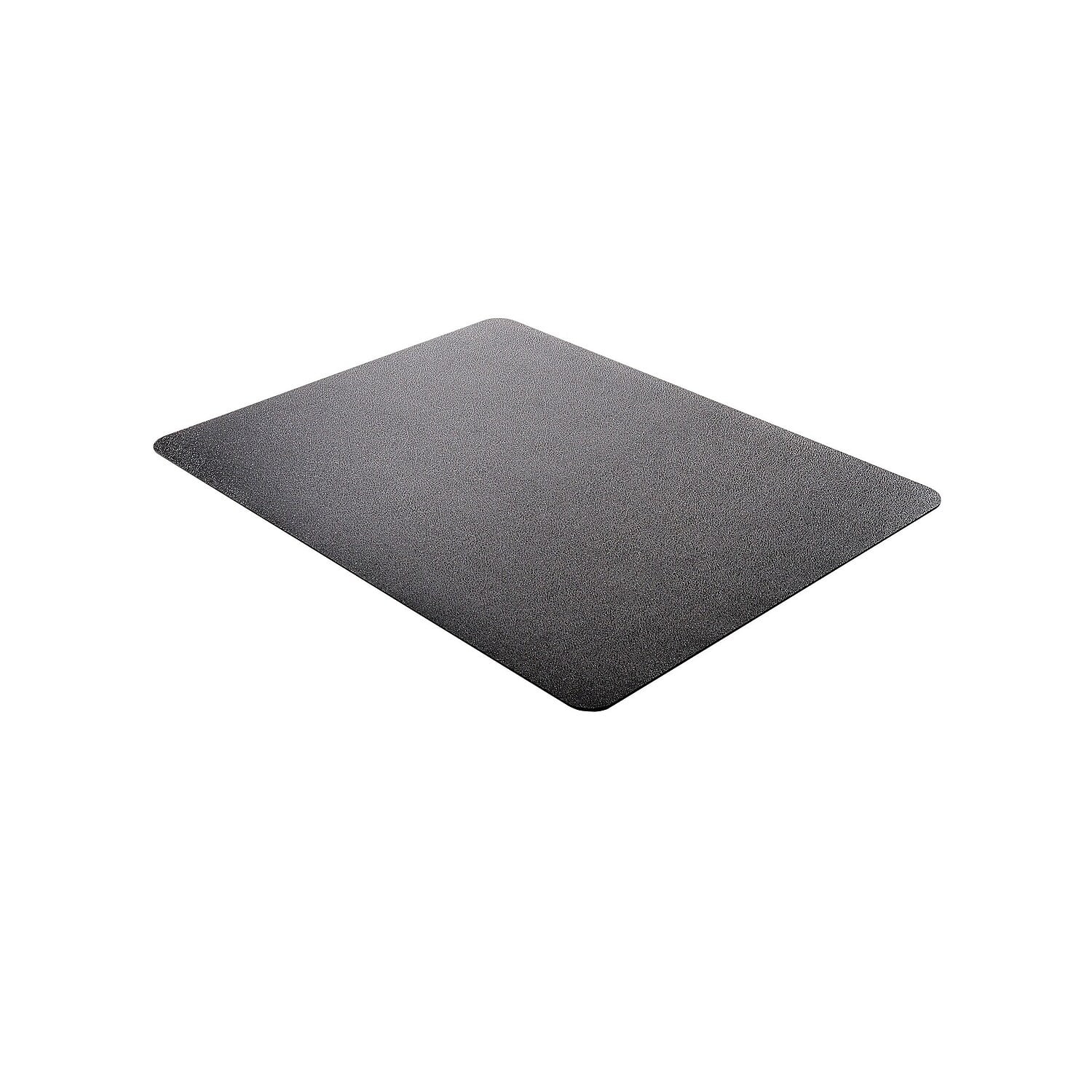 EconoMat Textured Non-Studded Rectangle Chair Mat, Black - 46 x 60 in.