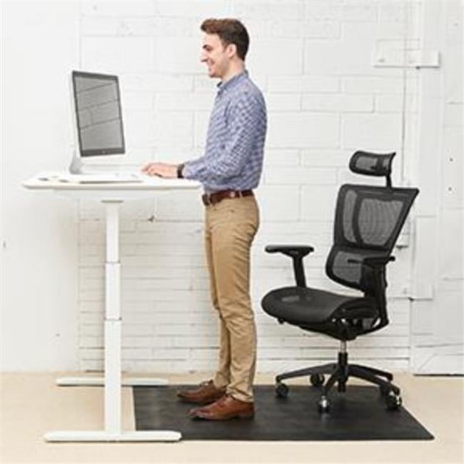 Picture of Deflecto CM24142BLKSSCOM 36 x 48 in. Sit Stand Chair Mat for Multi-Surface - All Pile or Hard Floor&#44; Black