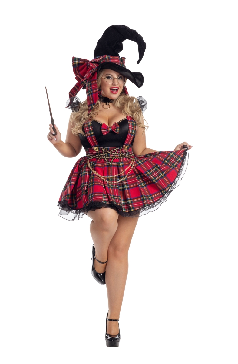 PK2012X-CST-4X Womens Plus Magic School Dropout Costume - 4X