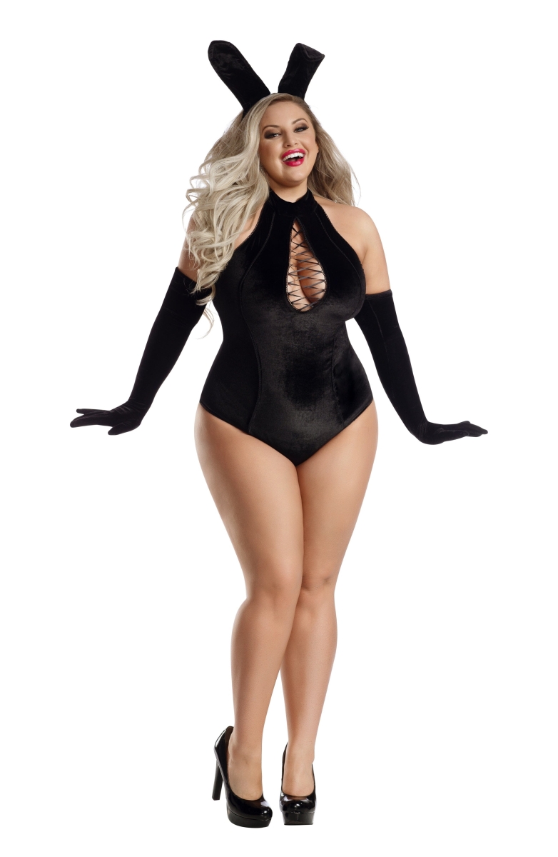 PK2100X-CST-3X Womens Plus Classy Bunny Costume - 3X
